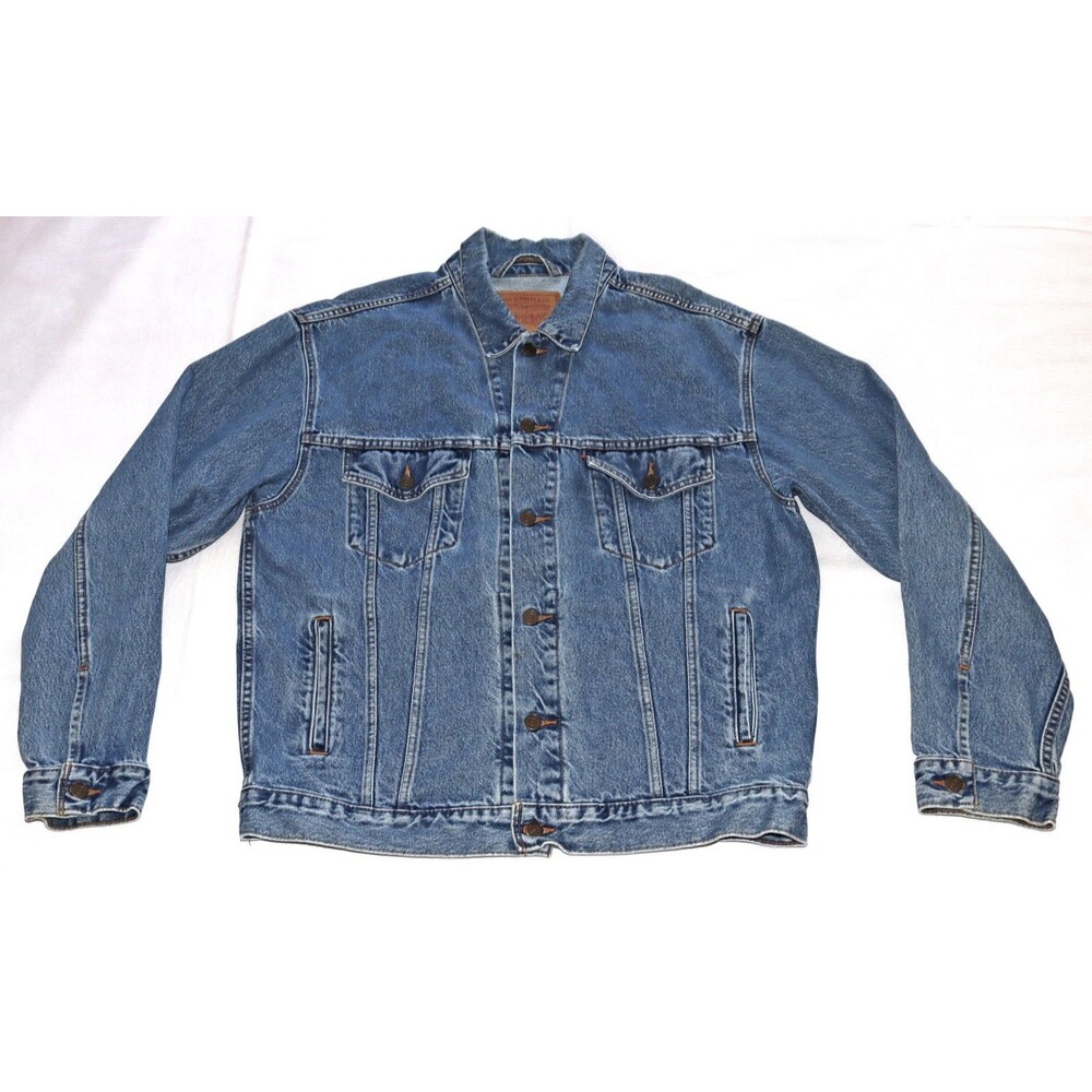 Vintage Levi's 70507 0389 Denim Trucker Jean Jacket Made In USA Size Large